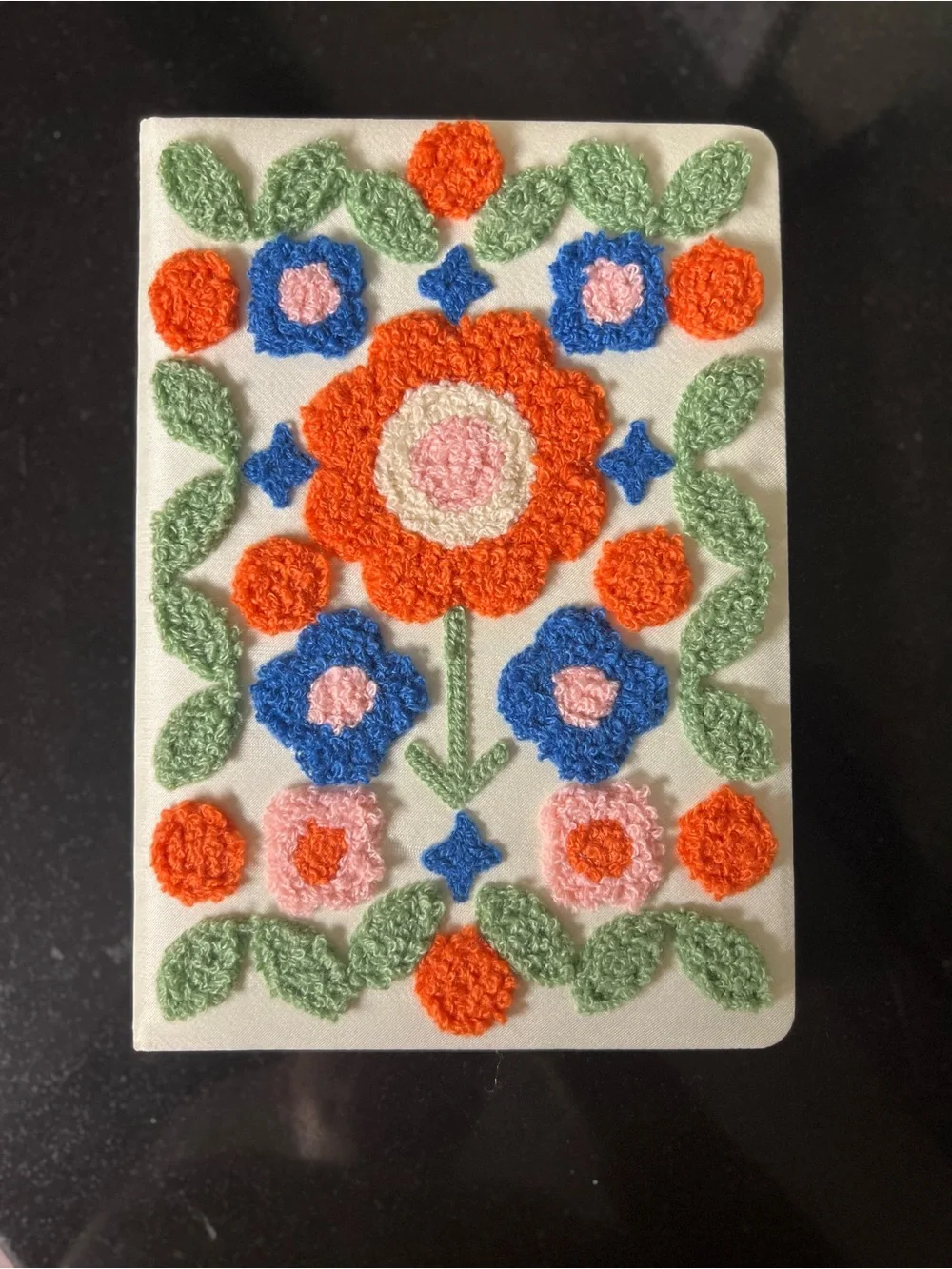 Floral Embroidered Journal